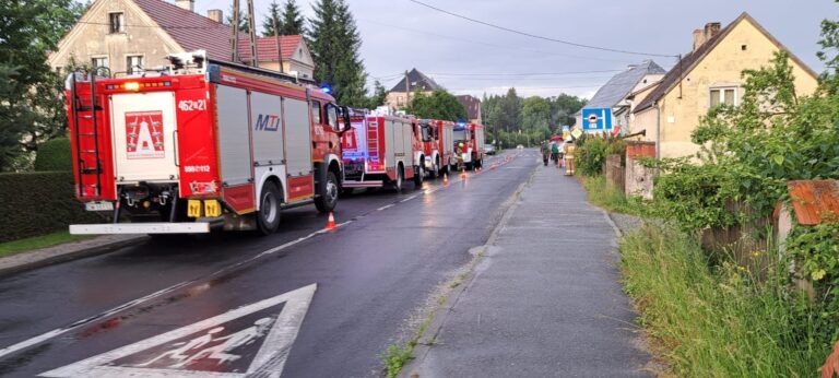 Wybuch butli z gazem w Trzebieszowicach. Jedna osoba poszkodowana