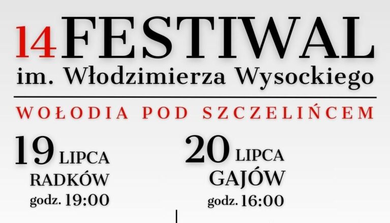 Ewa Błaszczyk gwiazdą XIV Festiwalu im. W. Wysockiego „Wołodia pod Szczelińcem”