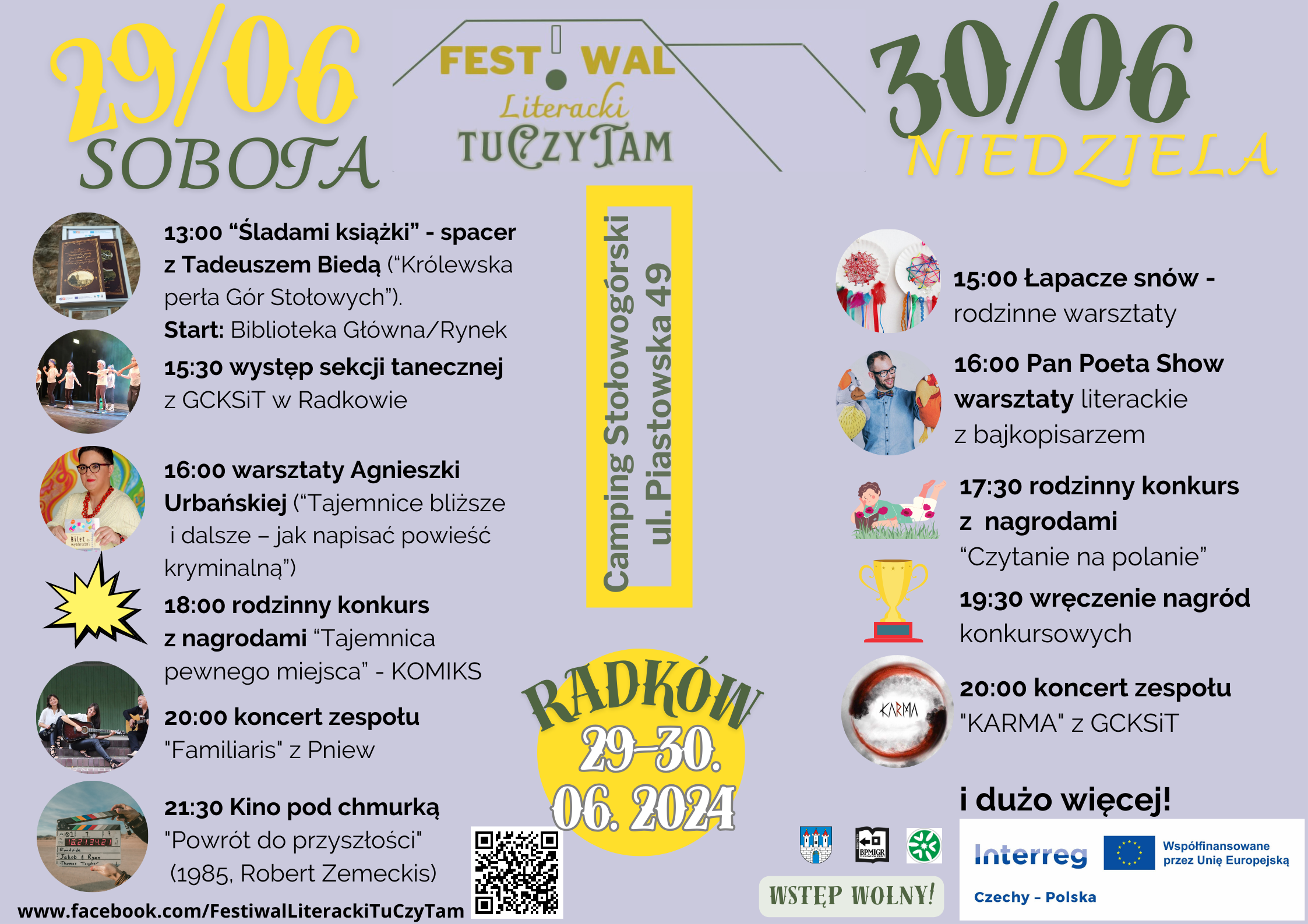 29-30.06. Festiwal Literacki w Radkowie