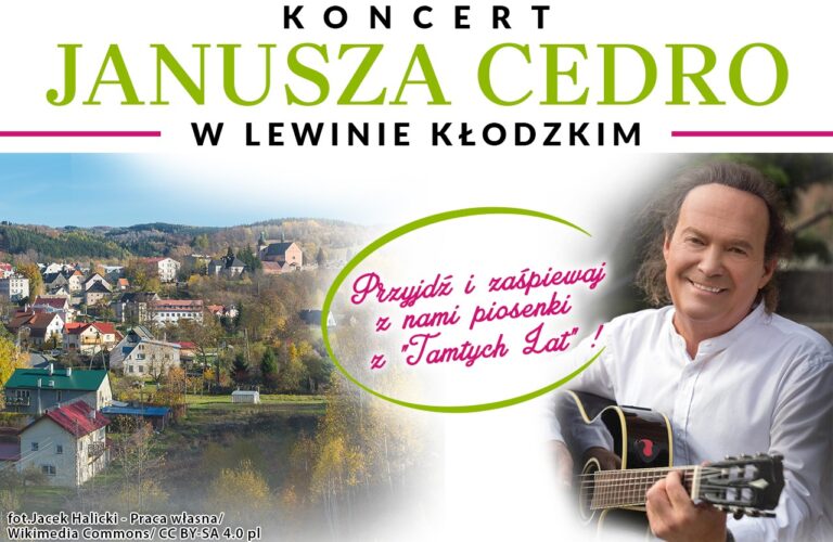 Wyjątkowy koncert Janusza Cedro w Lewinie Kłodzkim już w niedzielę, 8 września