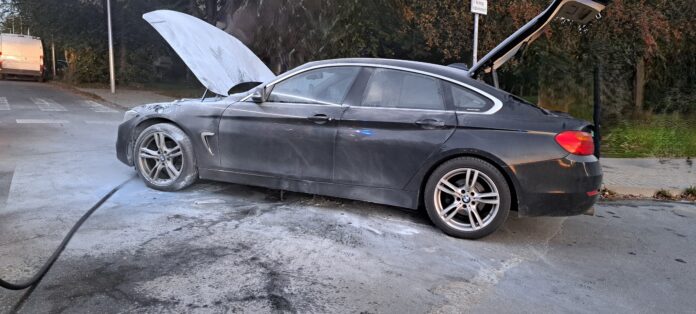 pożar BMW