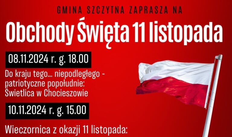 Obchody Święta 11 listopada w gminie Szczytna