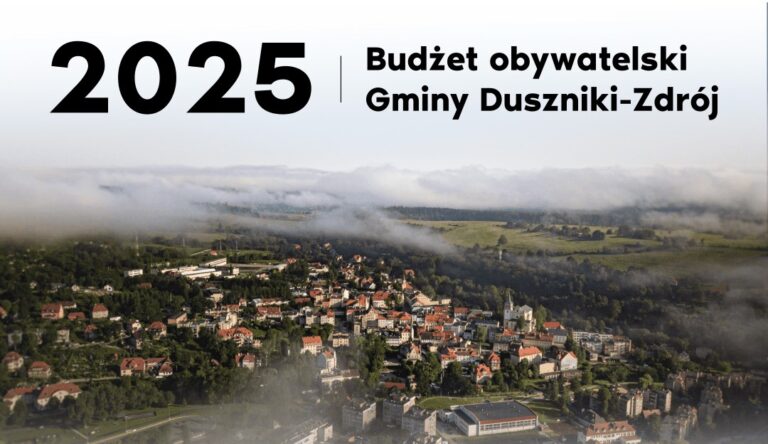 Budżet obywatelski 2025 w Dusznikach-Zdroju. Zgłoś swój projekt