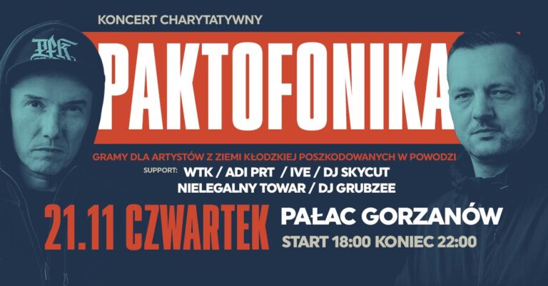 Paktofonika w Pałacu Gorzanów. Koncert charytatywny dla artystów z ziemi kłodzkiej poszkodowanych w powodzi