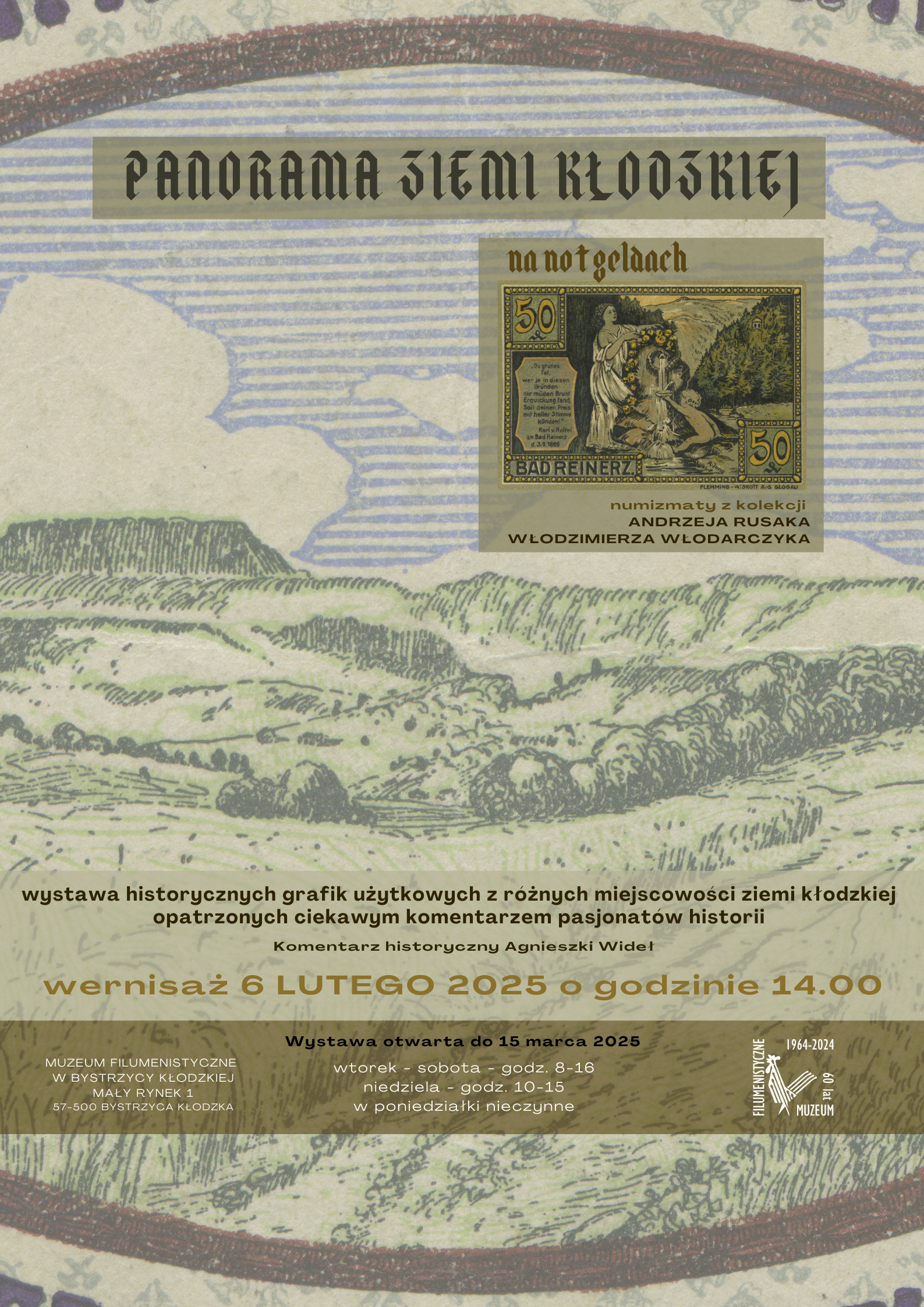 Wernisaż wystawy „Panorama ziemi kłodzkiej” na notgeldach w Muzeum Filumenistycznym