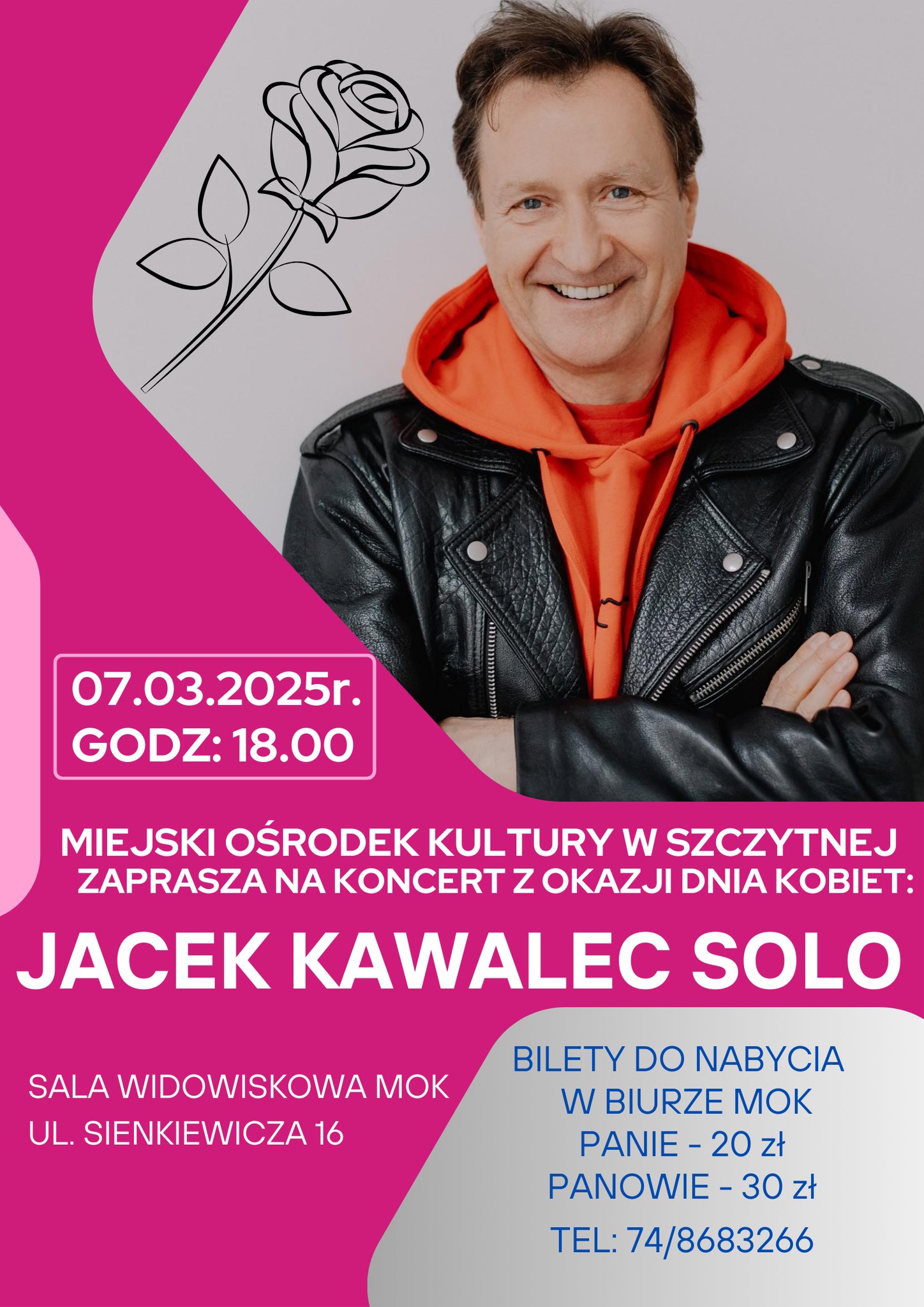 Jacek Kawalec Solo – koncert z okazji Dnia Kobiet w Szczytnej