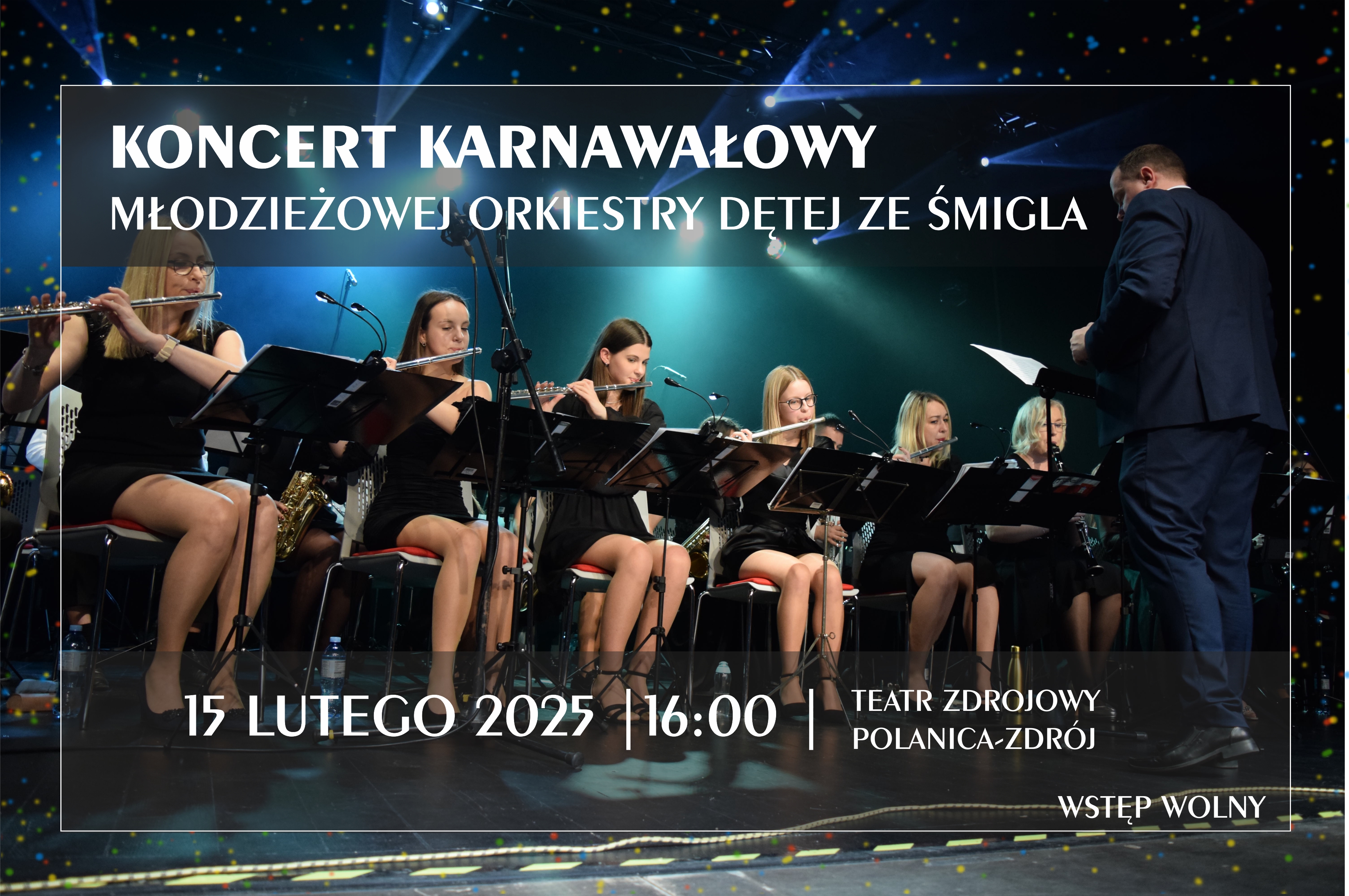 Koncert karnawałowy w wykonaniu Młodzieżowej Orkiestry Dętej ze Śmigla