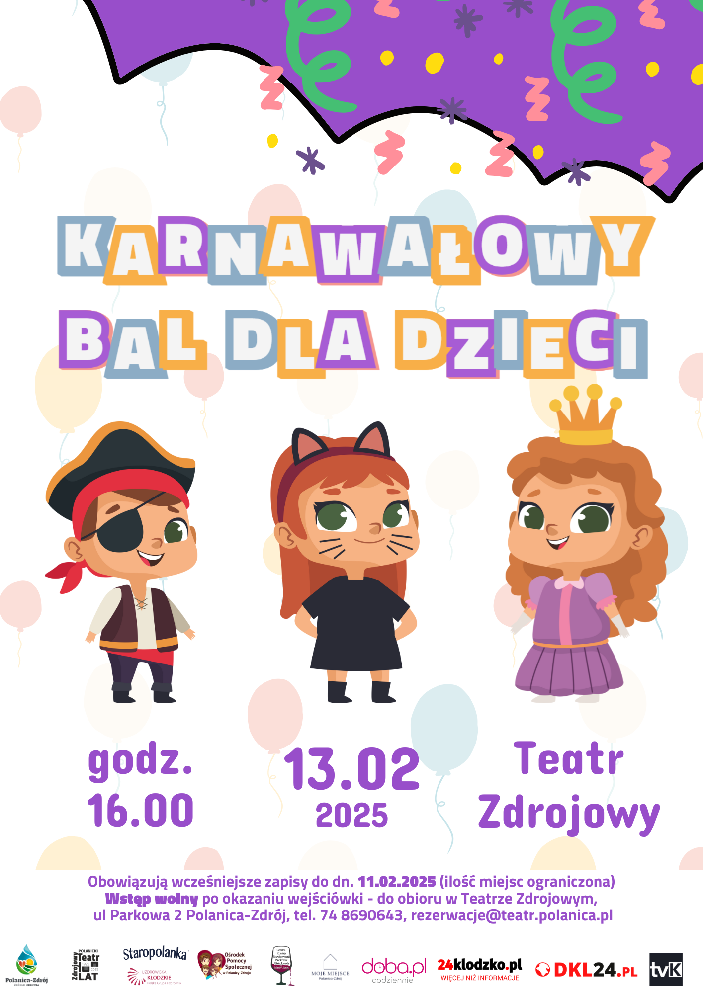 Bal Karnawałowy dla dzieci w Polanicy-Zdroju