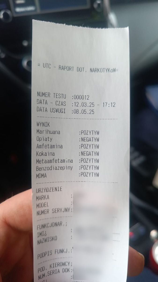 Kurier pod wpływem narkotyków zatrzymany przez kłodzką drogówkę