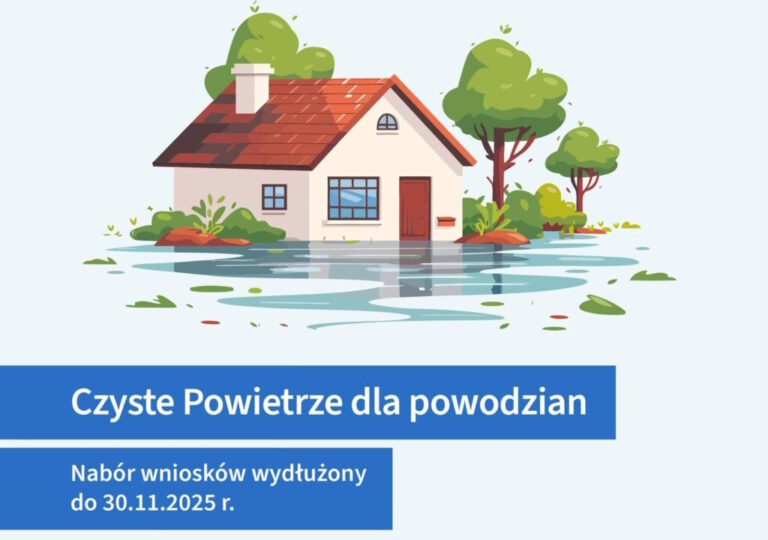 Wydłużono termin składania wniosków w programie Czyste Powietrze dla powodzian