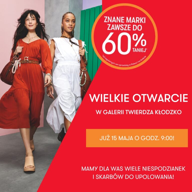 Już 15 maja wielkie otwarcie sklepu TK Maxx w Galerii Twierdza Kłodzko. Gościem specjalnym będzie Qczaj!