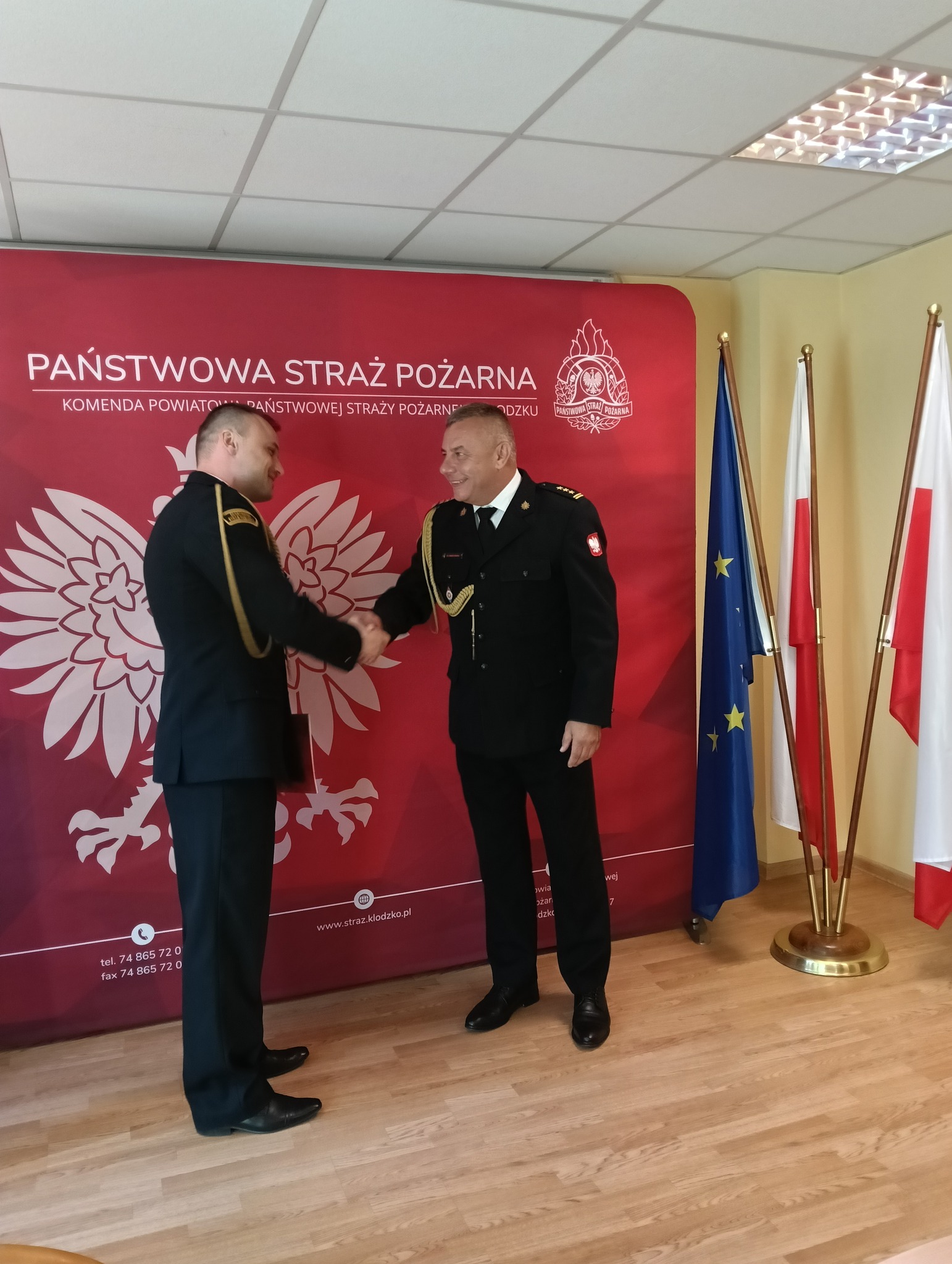 Zmiany kadrowe w Komendzie Powiatowej Państwowej Straży Pożarnej w Kłodzku