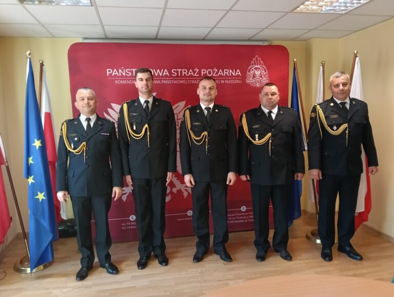 Zmiany kadrowe w Komendzie Powiatowej Państwowej Straży Pożarnej w Kłodzku