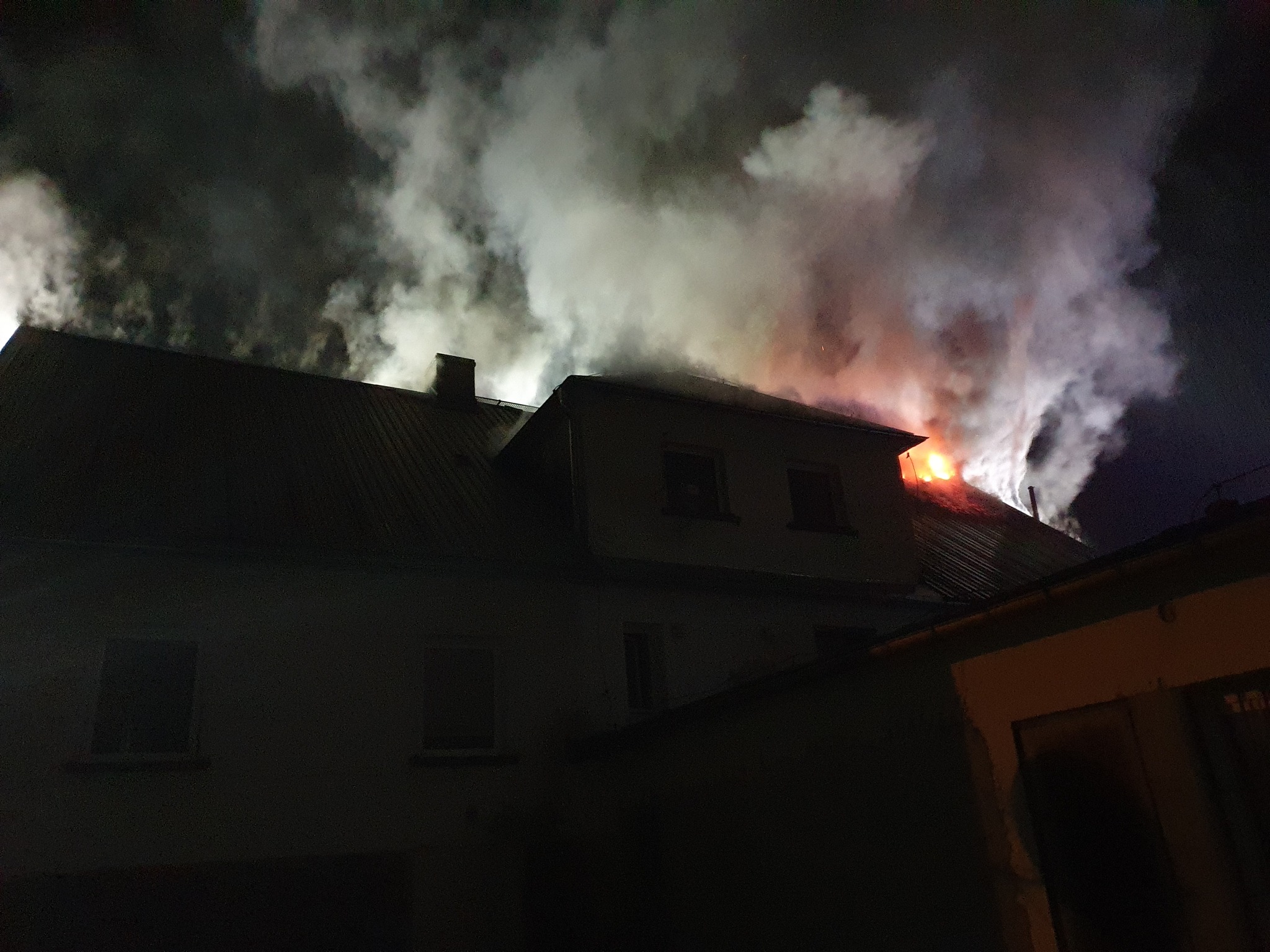 Pożar budynku mieszkalnego w Przygórzu