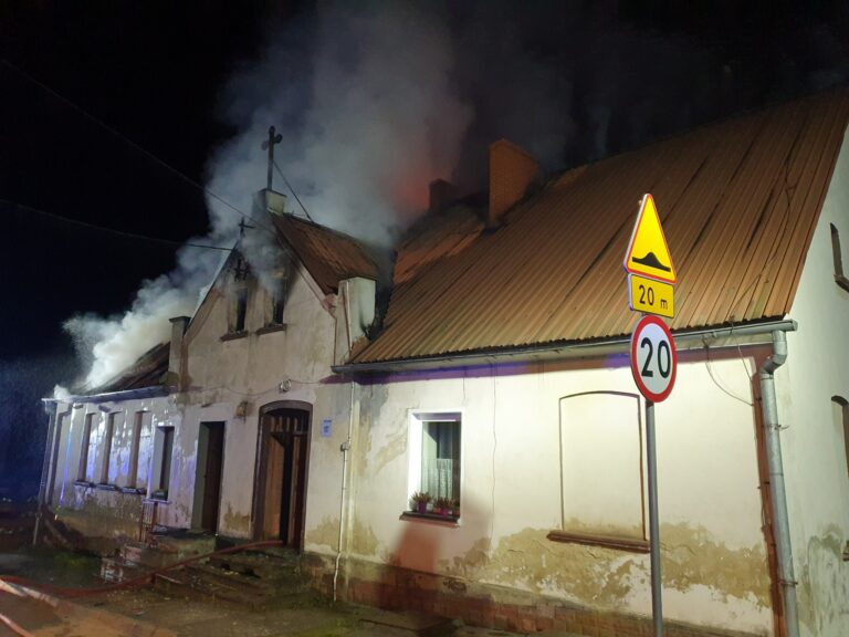Pożar budynku mieszkalnego w Przygórzu