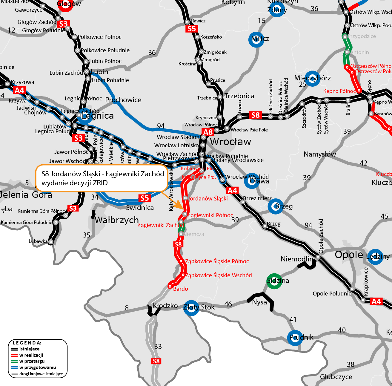 GDDKiA z pozwoleniem na budowę pierwszego z odcinków drogi ekspresowej S8