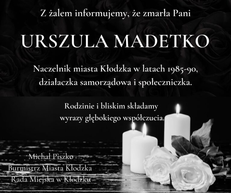 Zmarła Urszula Madetko, była naczelnik miasta Kłodzka
