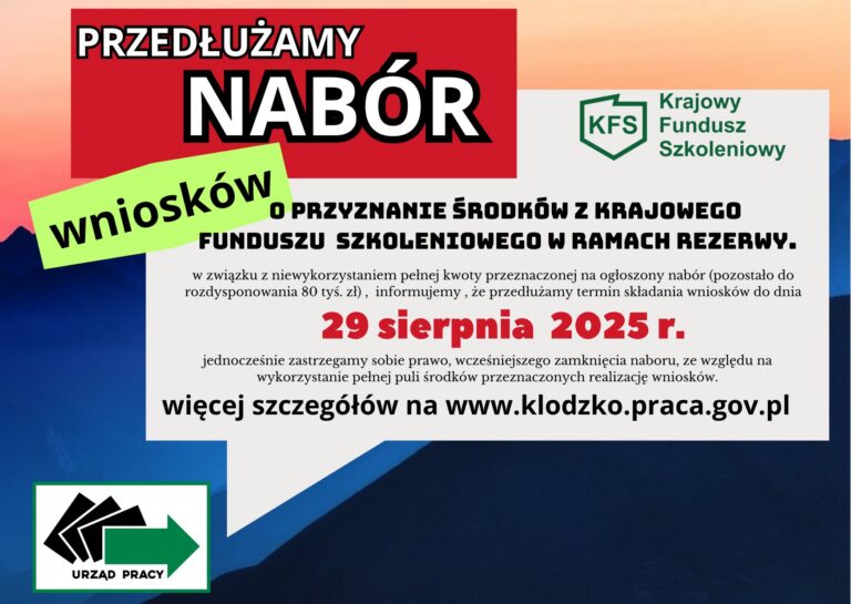 Jeszcze tydzień trwa nabór o przyznanie środków z KFS
