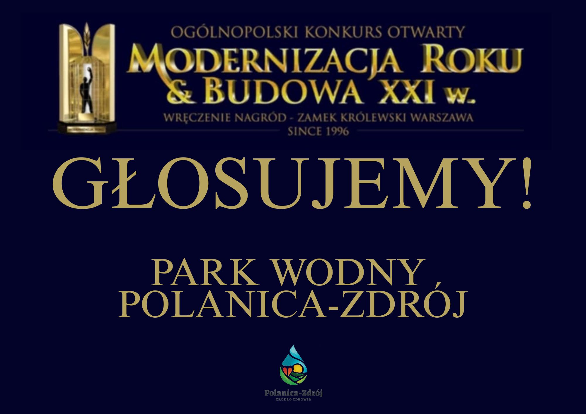 Park Wodny Polanica-Zdrój w finale prestiżowego konkursu!