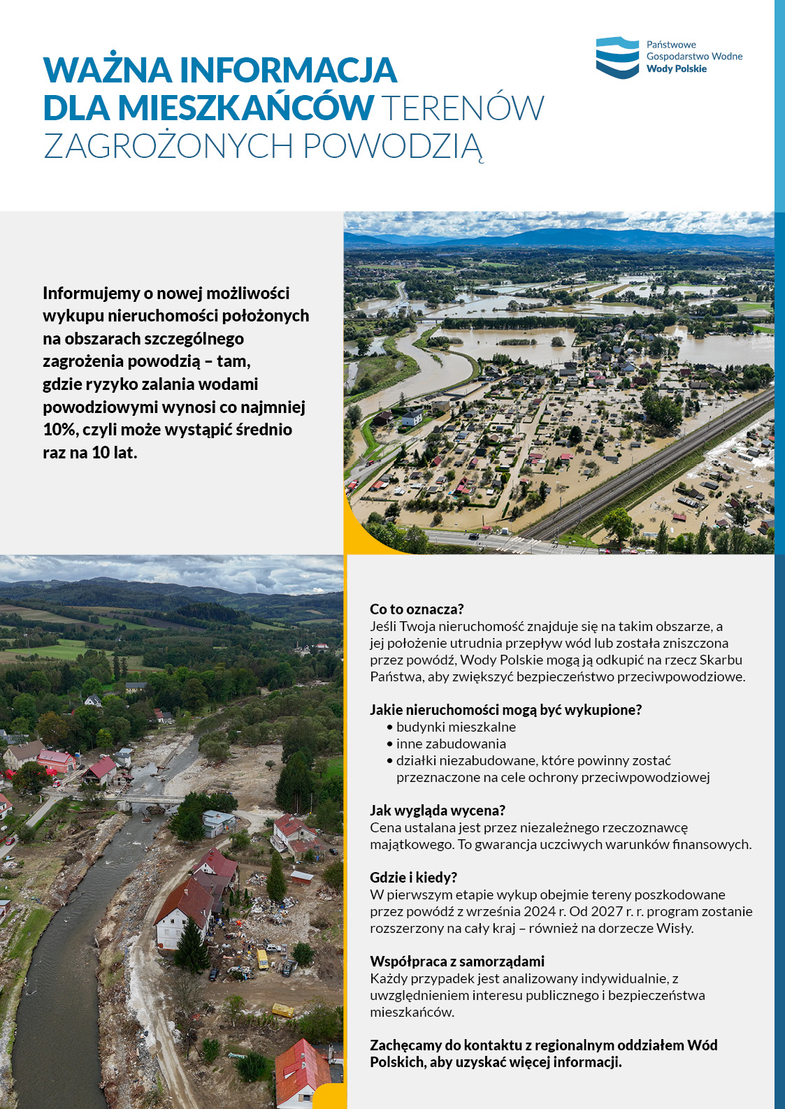 Nowe zasady wykupu nieruchomości na terenach zagrożonych powodzią