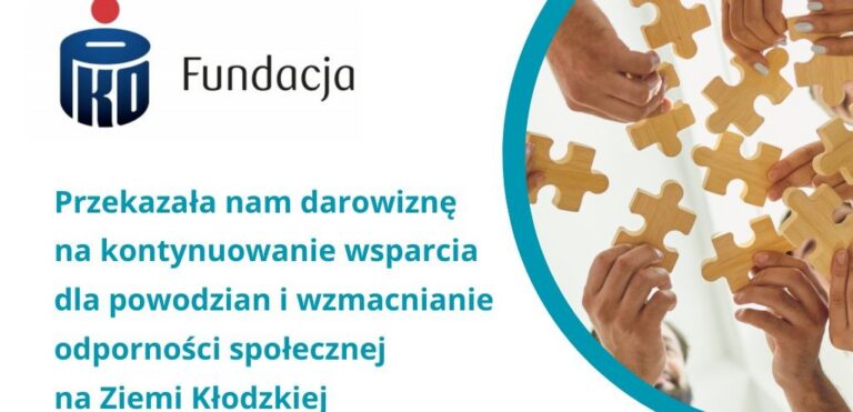 Solidarność w rocznicę powodzi. Fundacja PKO Banku Polskiego przekazała 2 mln zł darowizny!