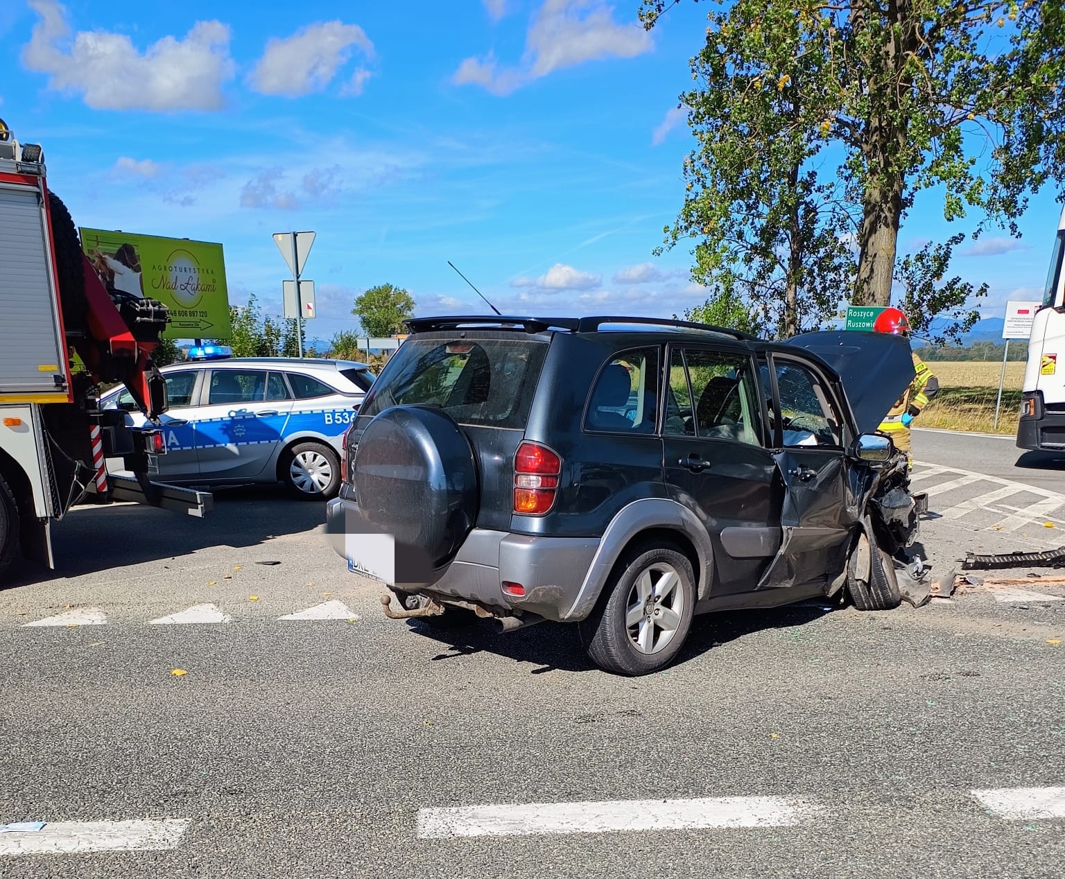 Zdarzenie 3 pojazdów na DK-8 między Szalejowem Górnym a Kłodzkiem