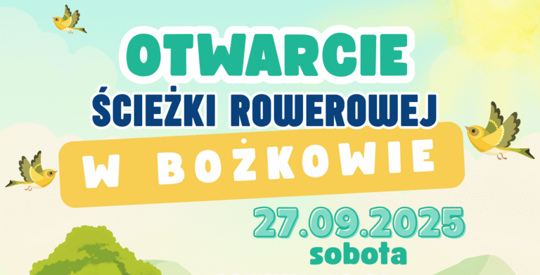 Otwarcie ścieżki rowerowej w Bożkowie