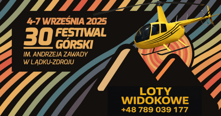 Wyjątkowa atrakcja podczas Festiwalu Górskiego – loty widokowe nad Lądkiem-Zdrojem