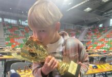 Hubert Griman z Kłodzka złotym medalistą w szachach szybkich do lat 10