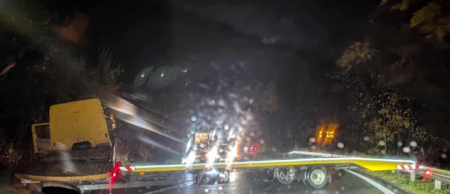 Zdarzenie drogowe na wysokości miejscowości Zielone Ludowe. DK-8 zablokowana