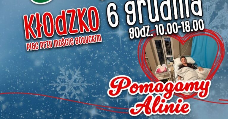Pomóżmy Alinie wrócić do zdrowia! Specjalne stoisko na kłodzkim Jarmarku Świątecznym