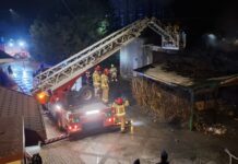 Pożar przy ul. Zawiszy Czarnego w Kłodzku