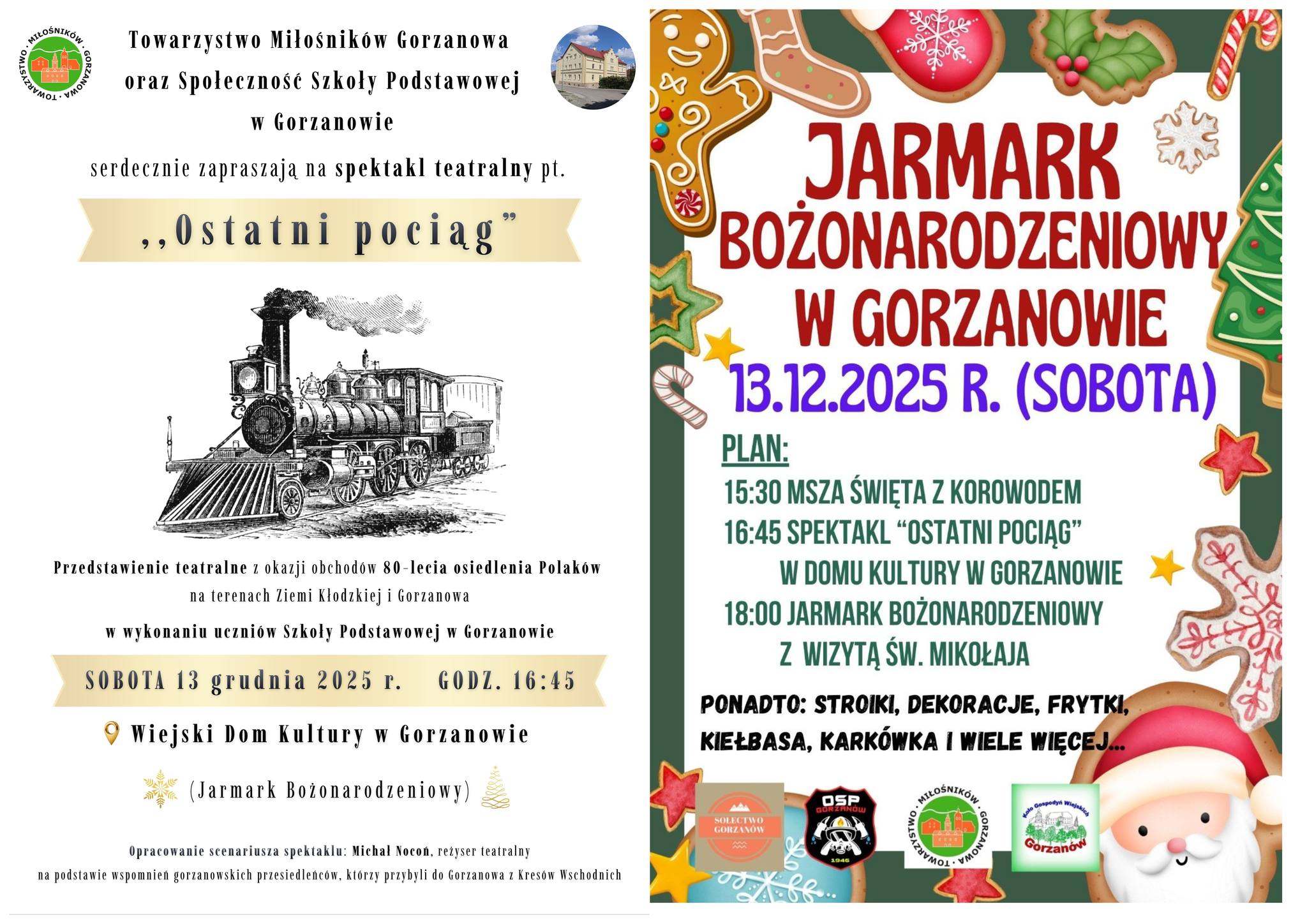13.12.: Jarmark Bożonarodzeniowy w Gorzanowie
