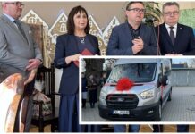 Wigilijne spotkanie połączone z przekazaniem nowego samochodu w DPS Podzamek