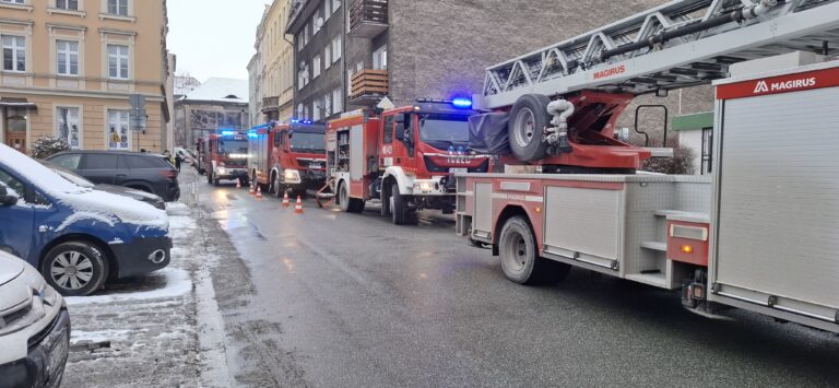 Pożar mieszkania przy ul. Czeskiej w Kłodzku