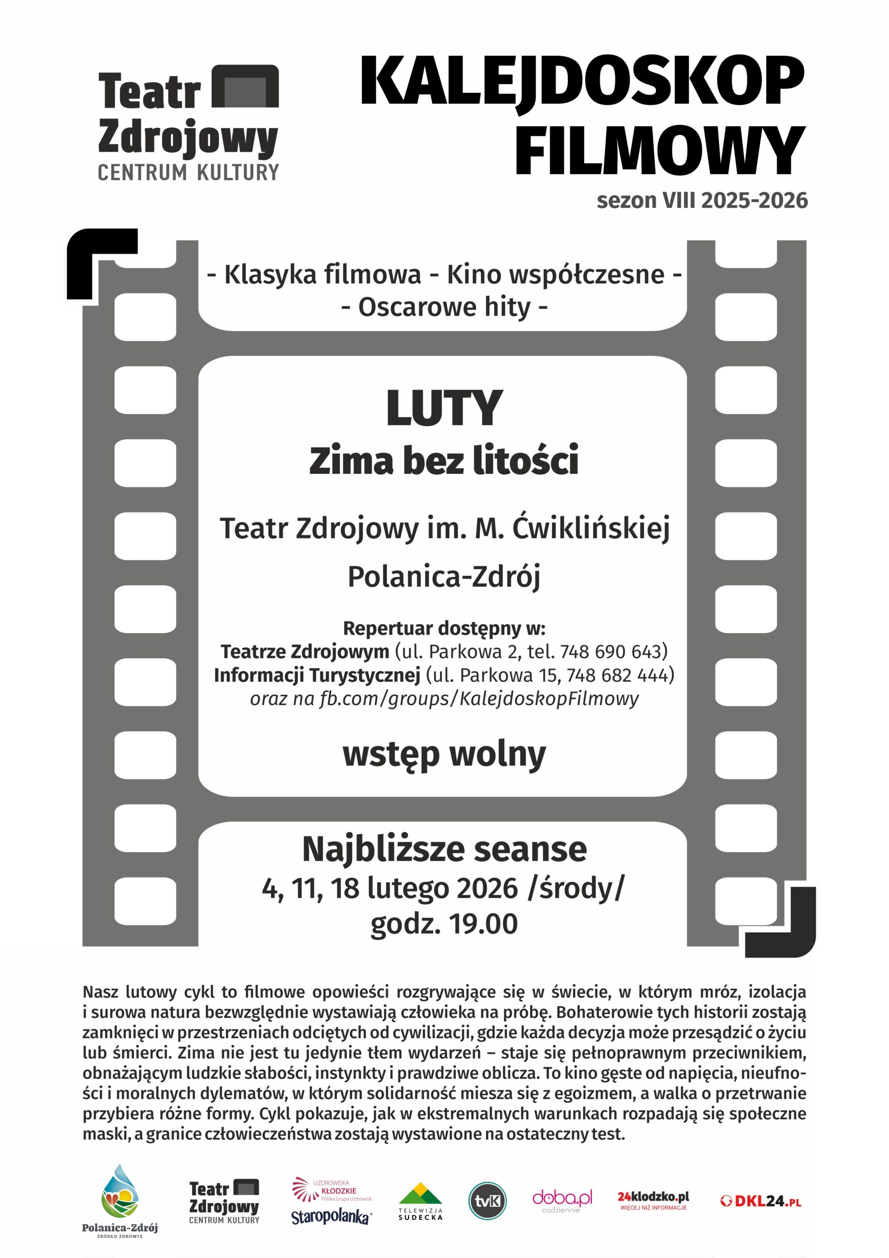 Polanica-Zdrój: Kalejdoskop filmowy – luty 2026