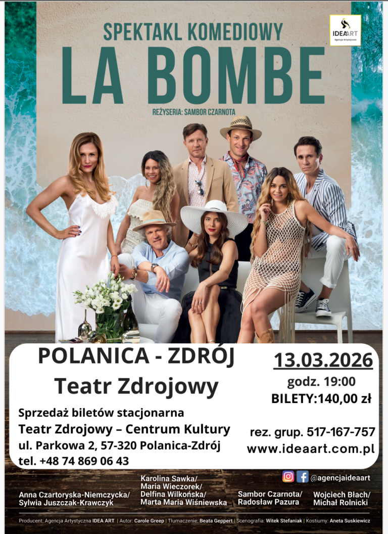 13.03.: Spektakl komediowy „La Bombe” w Polanicy-Zdroju