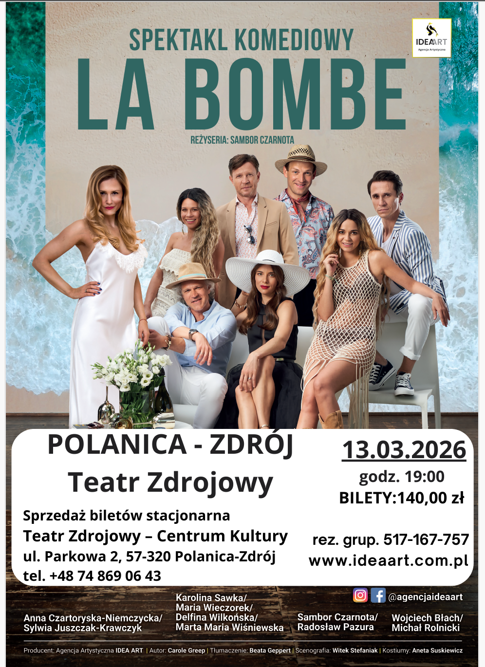 13.03.: Spektakl komediowy „La Bombe” w Polanicy-Zdroju