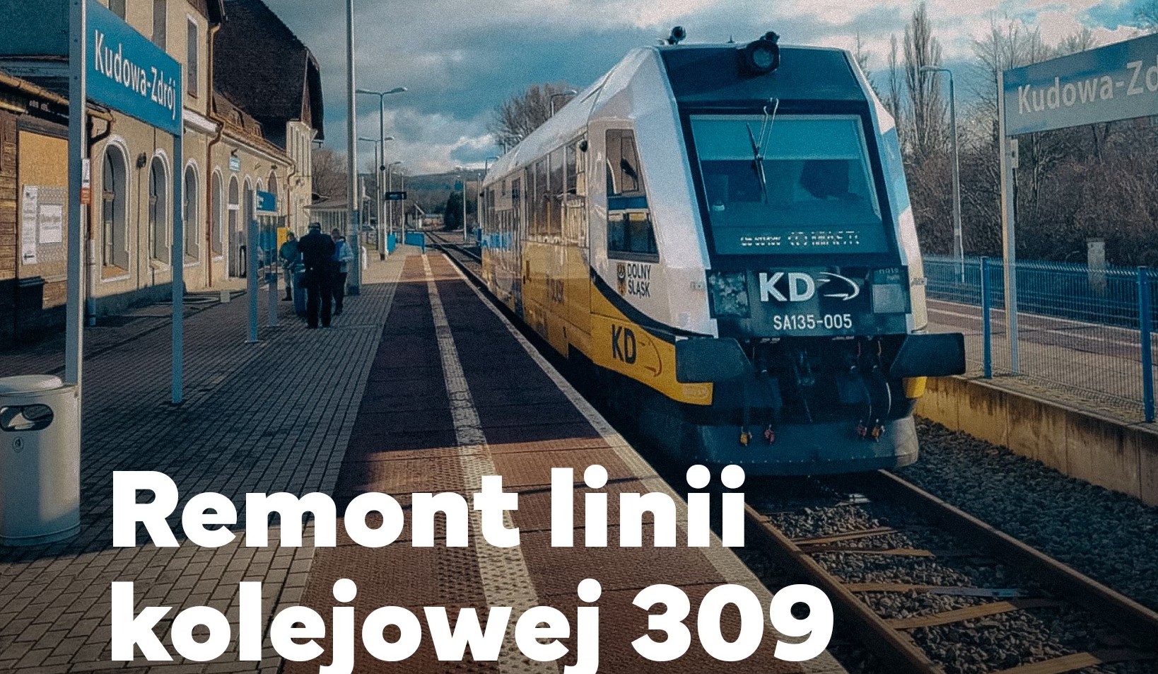 Remont linii kolejowej Polanica-Zdrój – Kudowa-Zdrój. Od 16 marca zastępcza komunikacja autobusowa