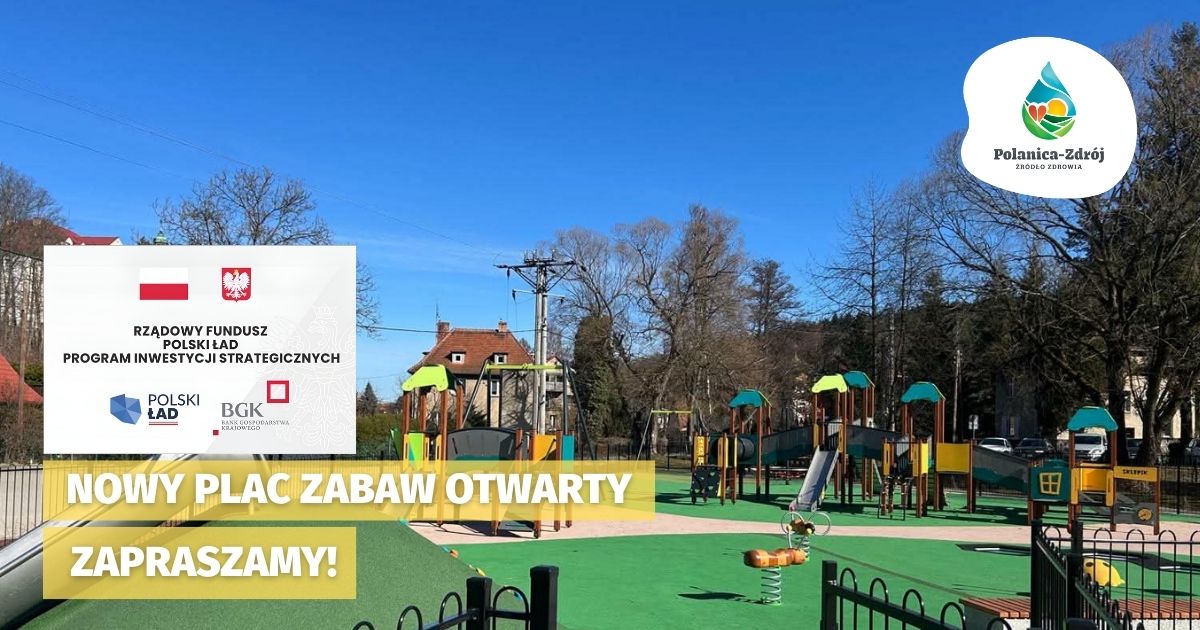Nowy plac zabaw w Polanicy-Zdroju już otwarty!
