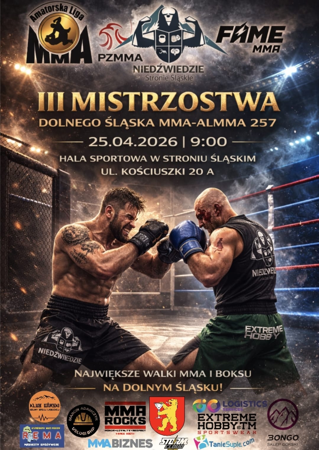 III Mistrzostwa Dolnego Śląska MMA-ALMMA 257 w Stroniu Śląskim