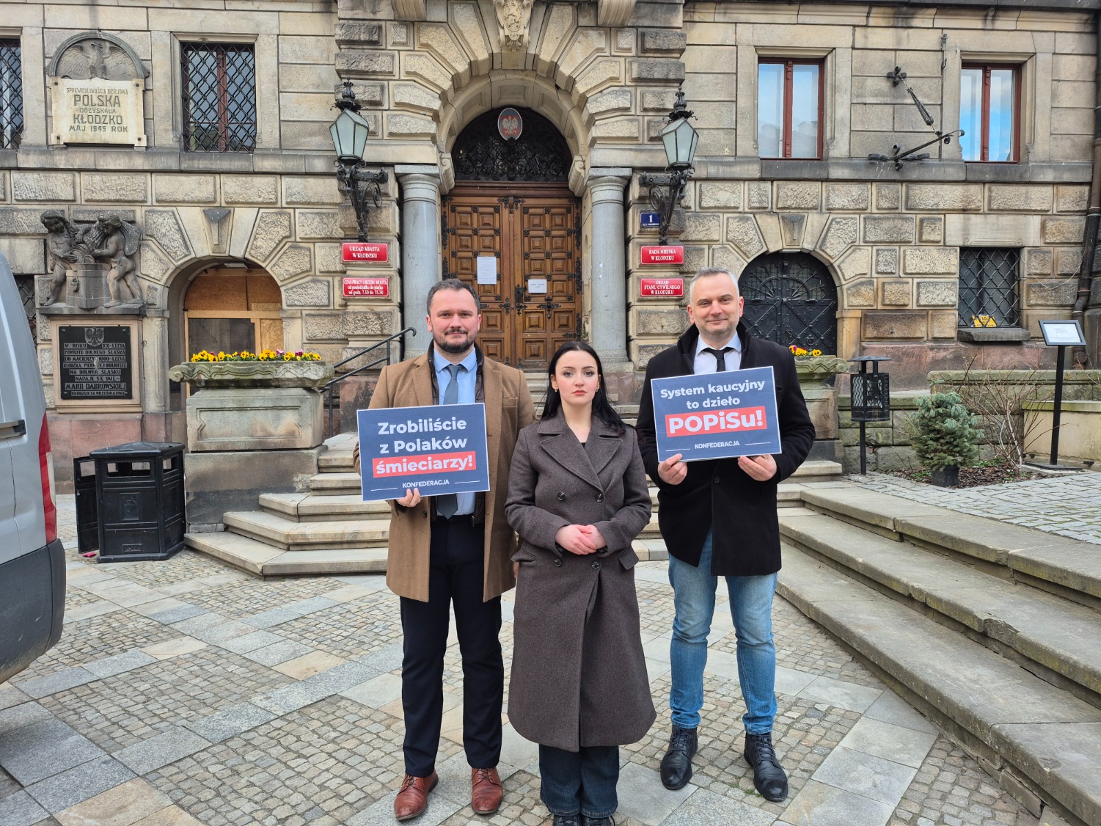 Konfederacja przeciwko systemowi kaucyjnemu. Konferencja prasowa w Kłodzku