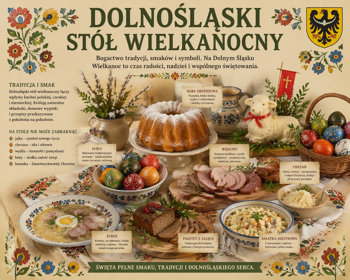 Wielkanocne przysmaki Dolnego Śląska, co jemy w naszym regionie.