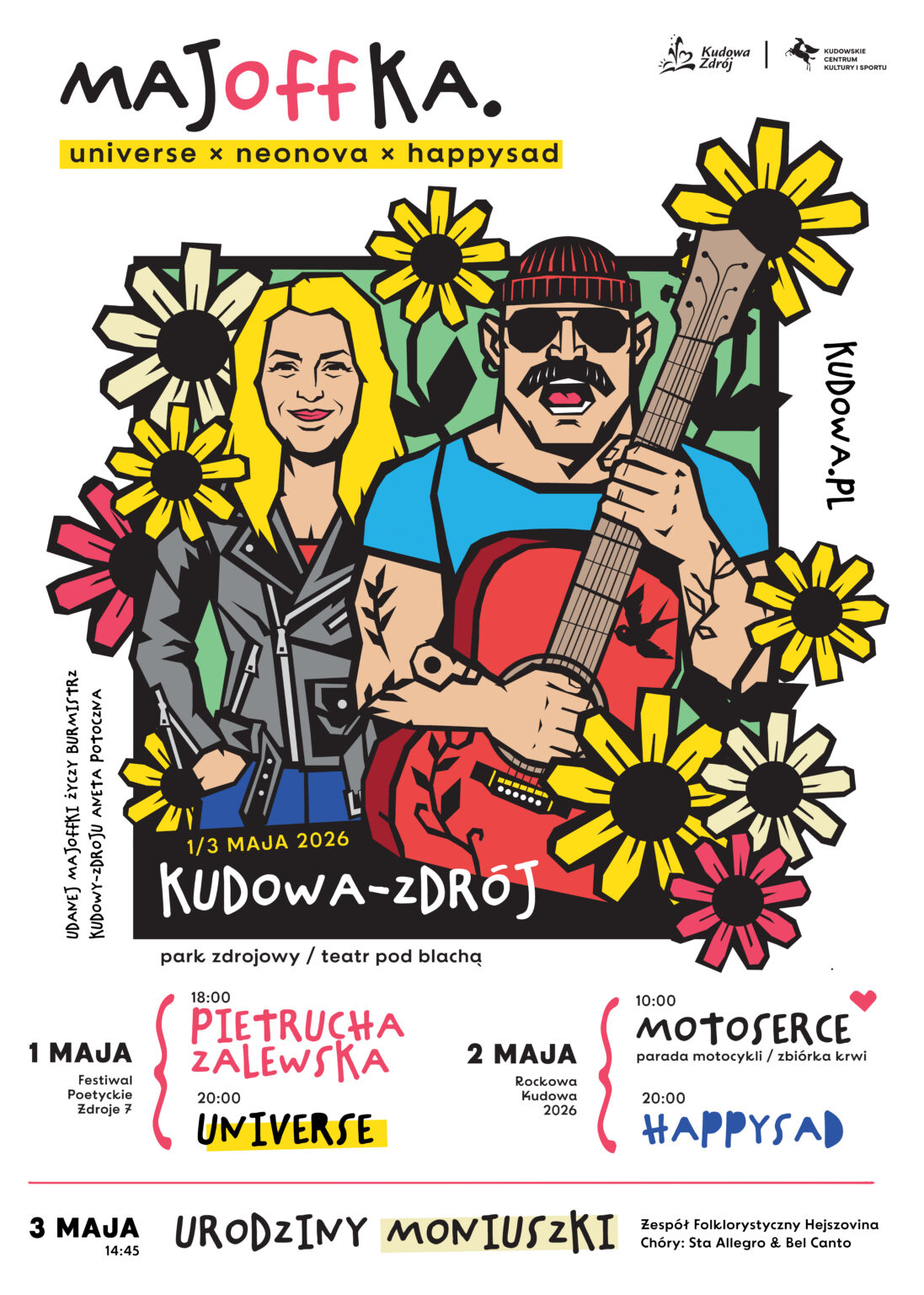 Majówka 2026 w Kudowie-Zdroju. Przed nami Motoserce i trzy dni koncertów i atrakcji