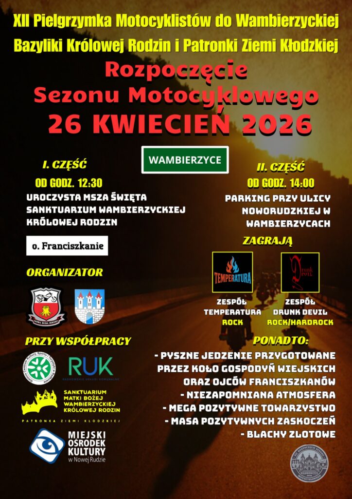 Pielgrzymka motocyklistów wraz z otwarciem sezonu motocyklowego w Wambierzycach
