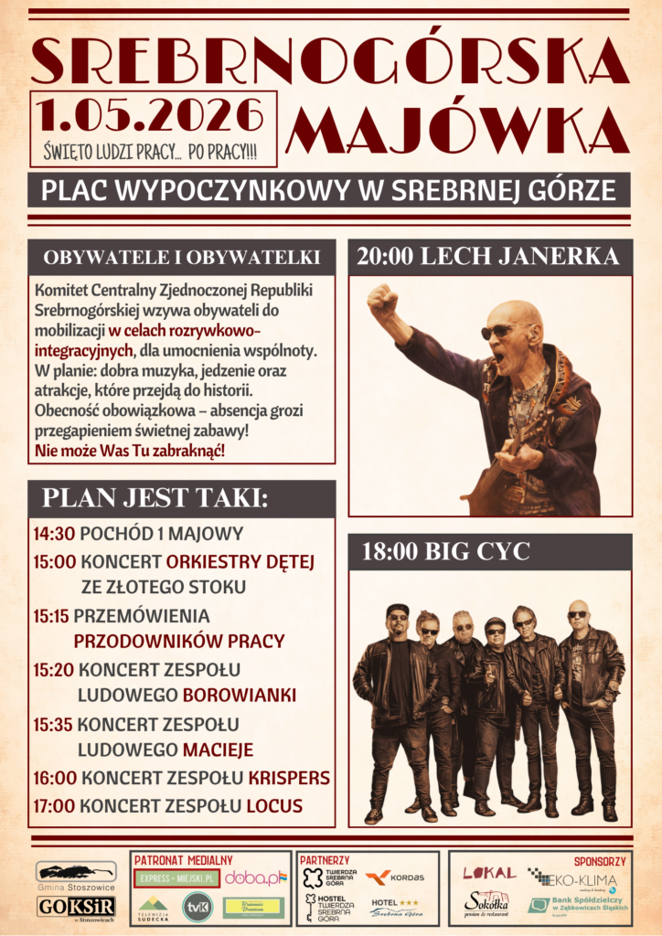 Srebrnogórska Majówka 2026 – święto muzyki, tradycji i wspólnej zabawy