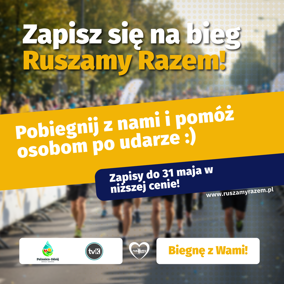 Charytatywny bieg „Ruszamy razem” już 20 czerwca w Polanicy-Zdroju