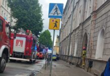 Pożar mieszkania przy ul. Łukasińskiego w Kłodzku