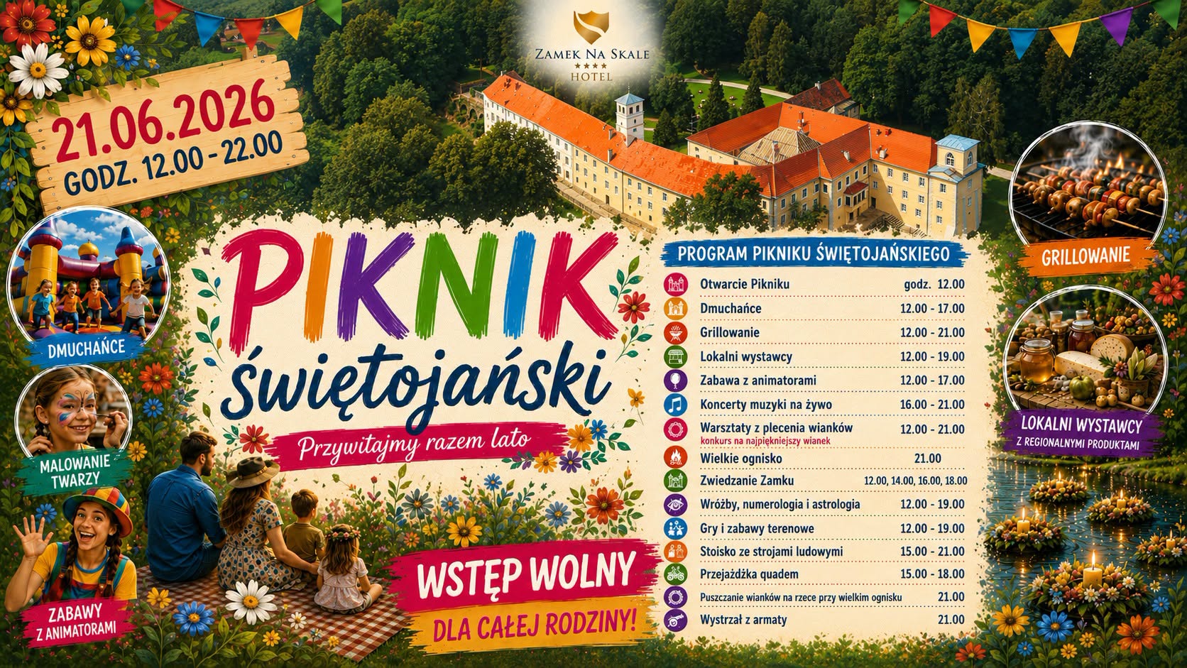 Piknik Świętojański w Zamku na Skale