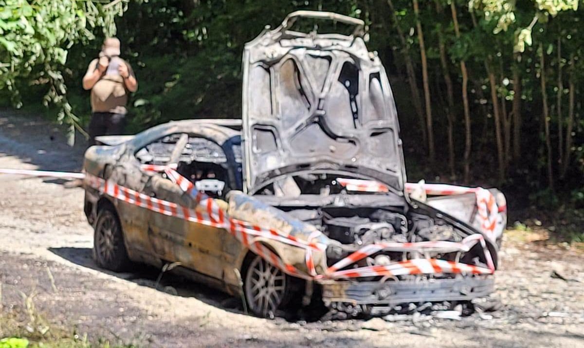 Pożar samochodu w okolicach Polanicy-Zdroju